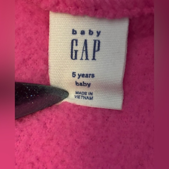 GAP Bright Pink Fleece Kids Sweater - Picture 4 of 5